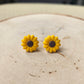 Mini Sunflower Stud Earrings