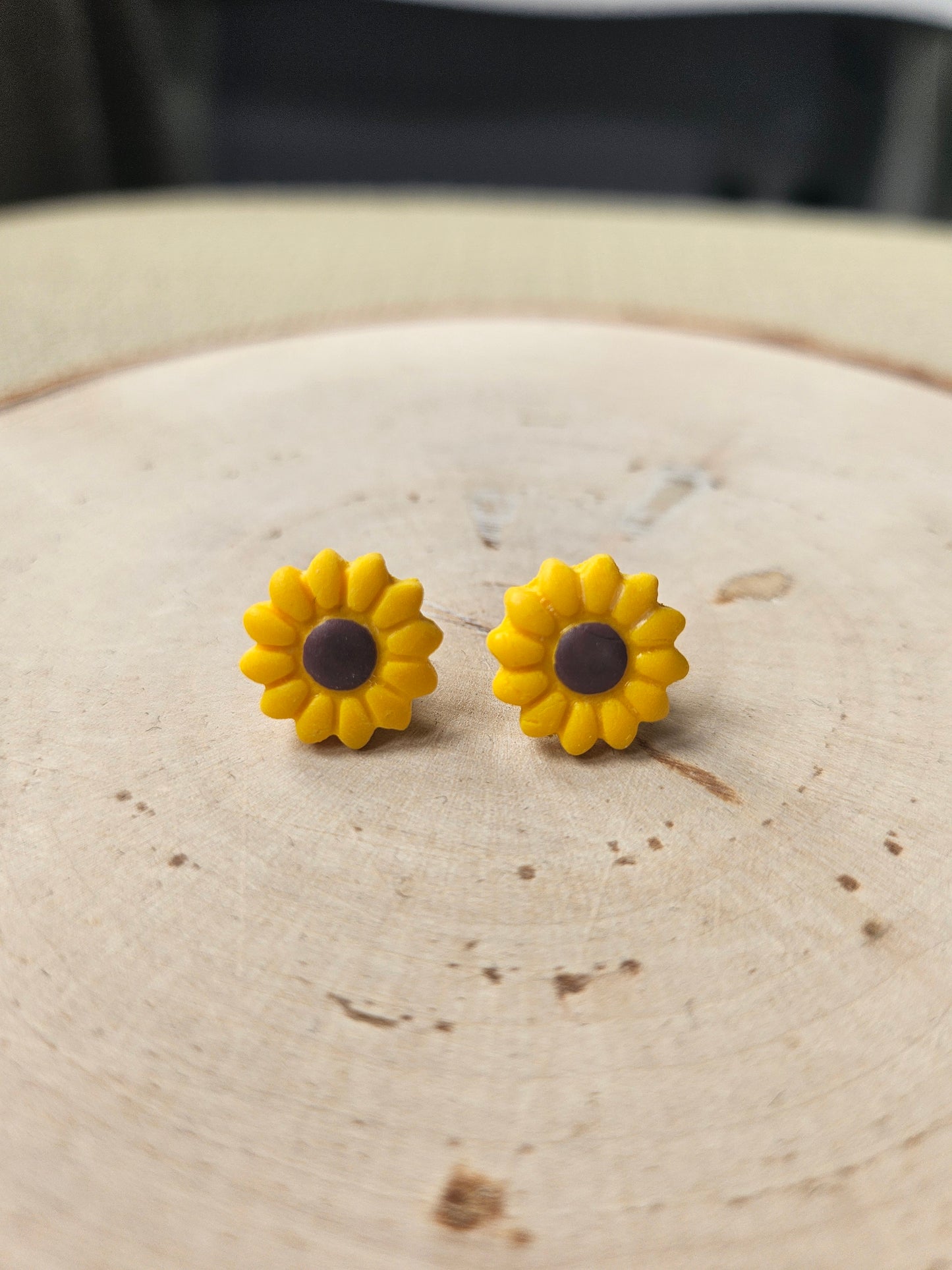 Mini Sunflower Stud Earrings