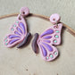 Pink Butterfly Dangle Earrings
