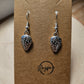 Silver Strawberry Dangle Earrings