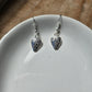Silver Strawberry Dangle Earrings