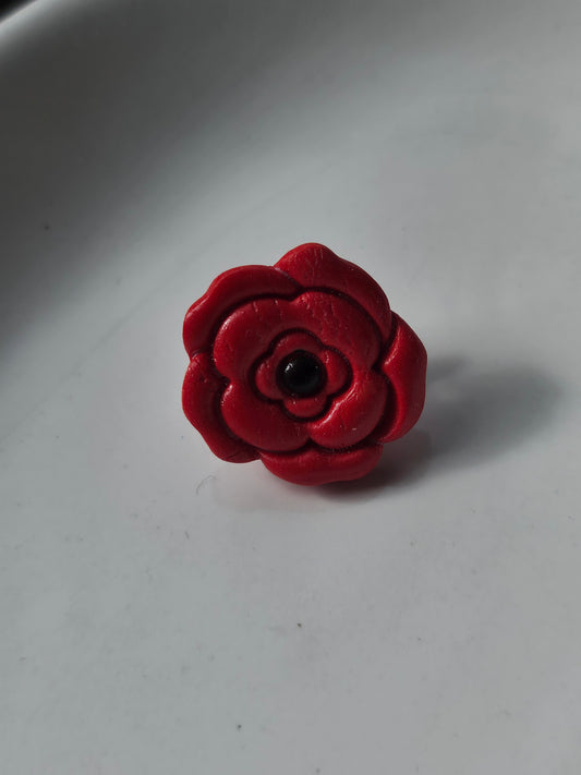 Red Poppy Pin Badge