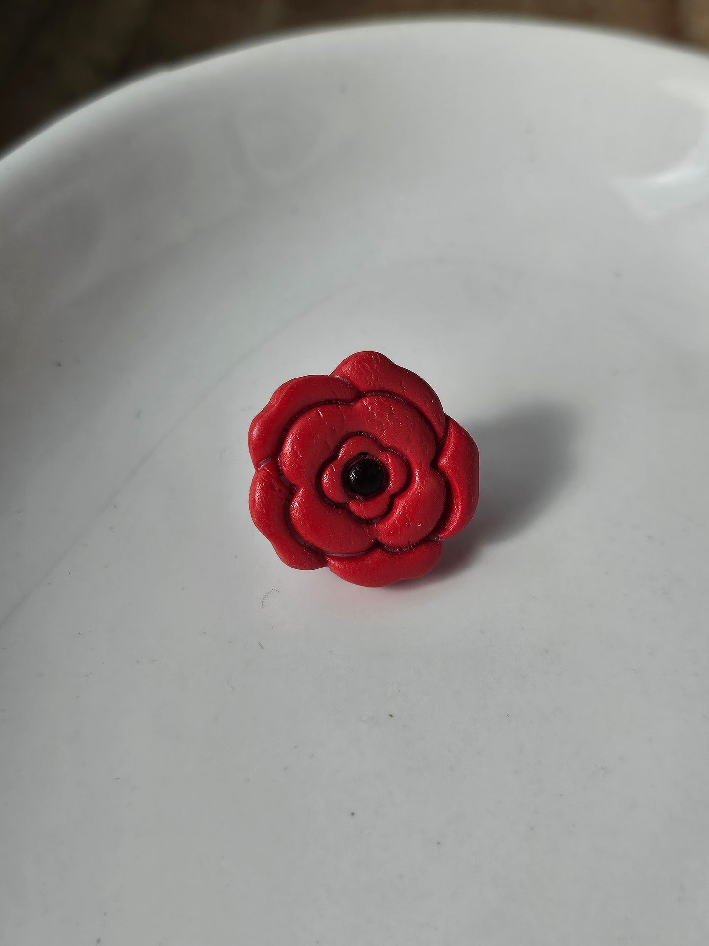 Red Poppy Pin Badge