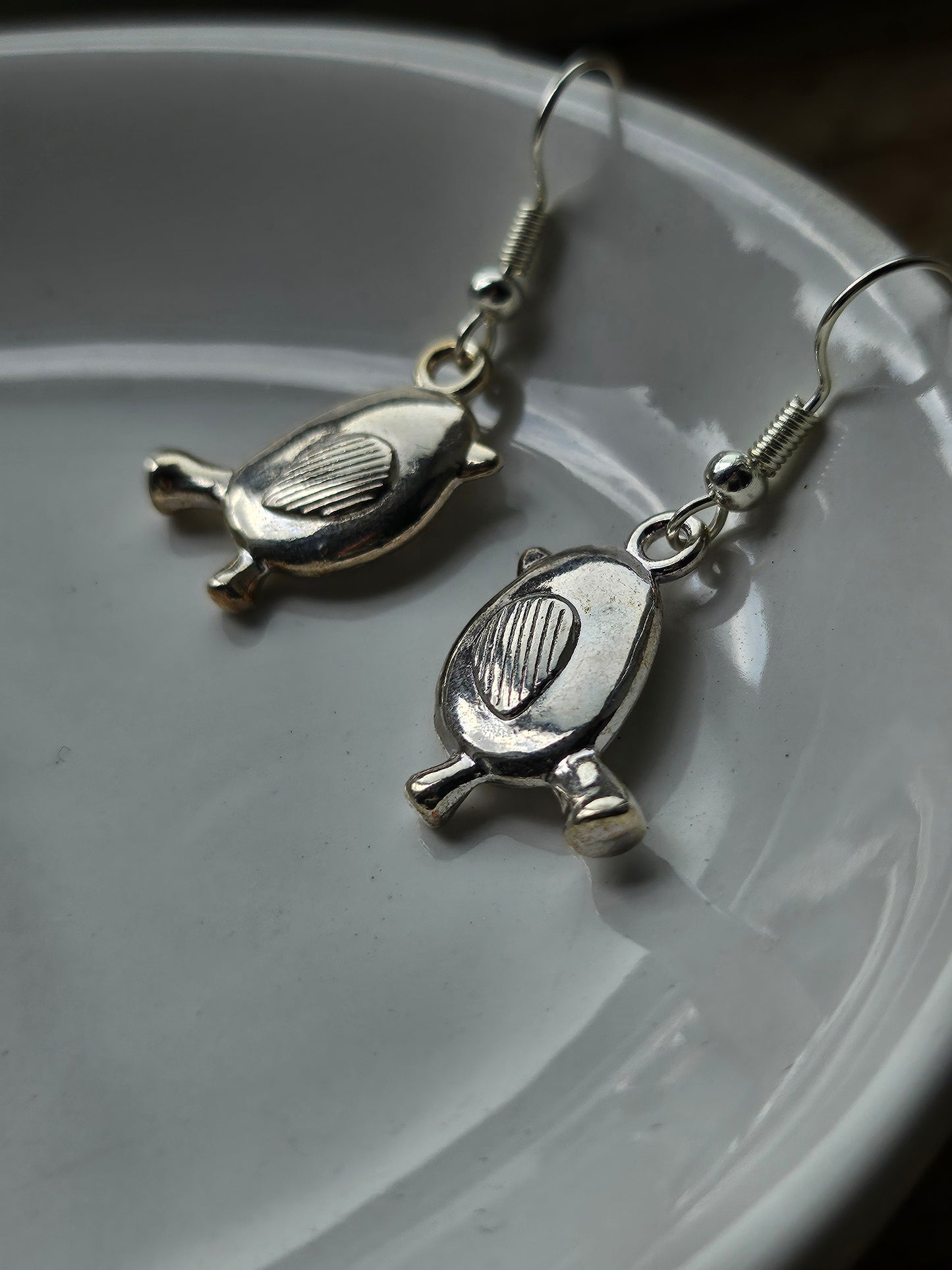 Silver Robin Earrings