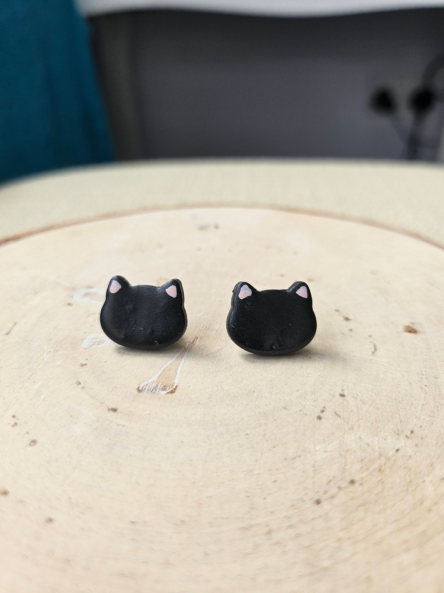 Black Cat Studs