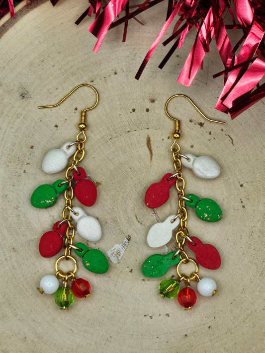 Christmas Light Dangle Earrings