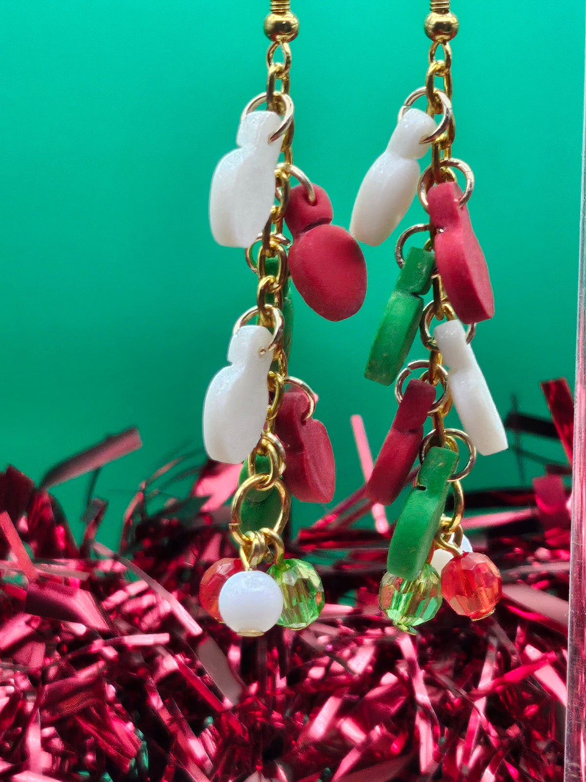 Christmas Light Dangle Earrings