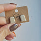 Mini Tombstone Stud Earrings