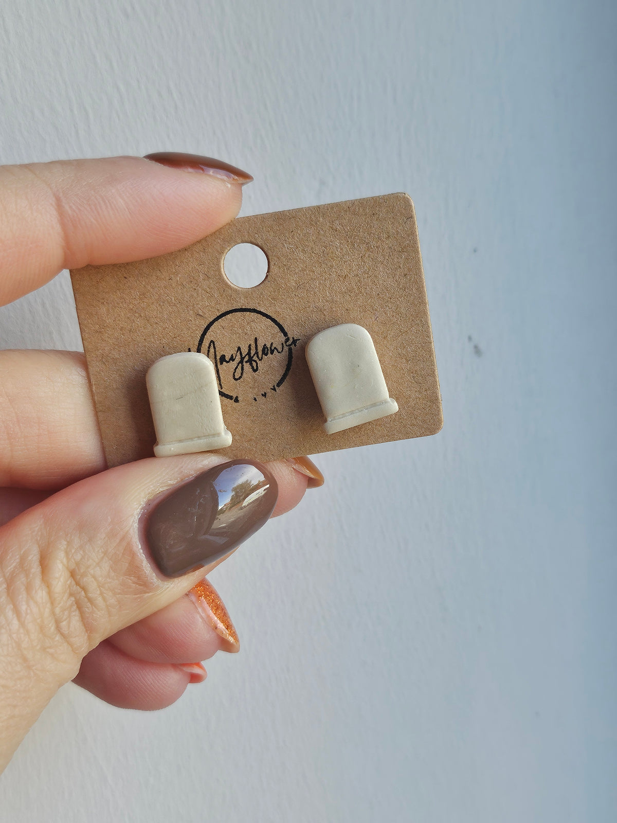 Mini Tombstone Stud Earrings
