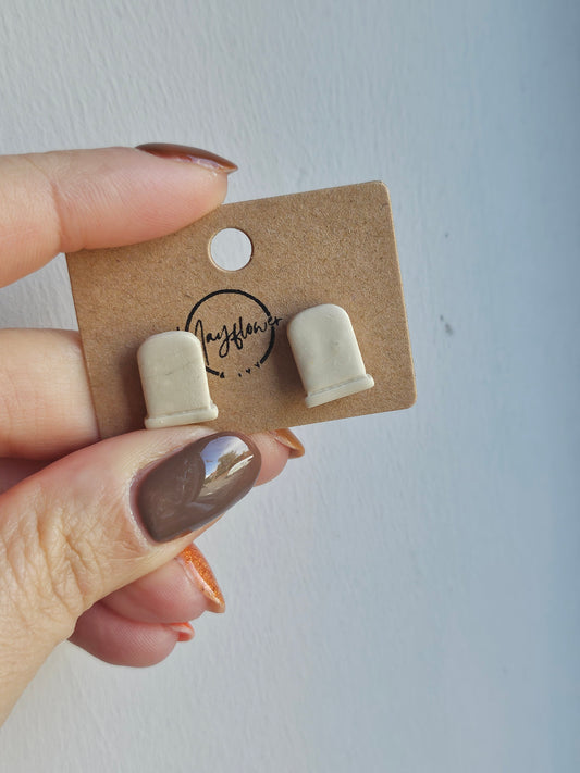 Mini Tombstone Stud Earrings