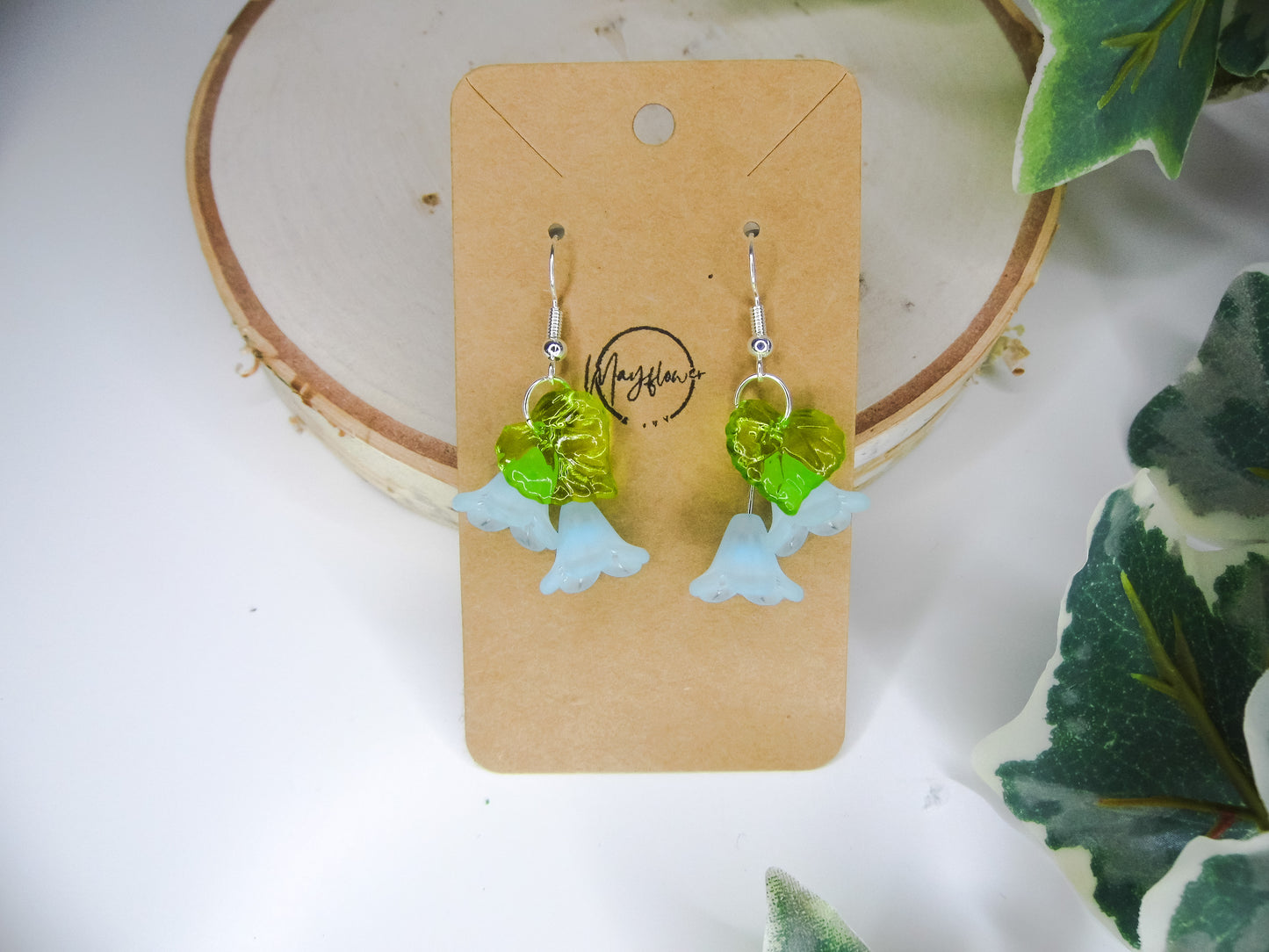 Bluebell Flower Bead Earrings