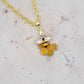 Bee and Honeycomb Necklace