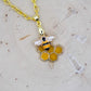 Bee and Honeycomb Necklace