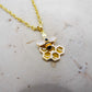 Bee and Honeycomb Necklace
