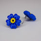 Blue Primrose Stud Earrings