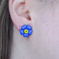 Blue Primrose Stud Earrings