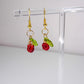 Red Cherry Bead Earrings