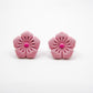 Pink Cherry Blossom Stud Earrings