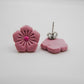 Pink Cherry Blossom Stud Earrings