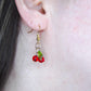 Red Cherry Bead Earrings