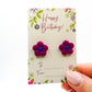 Blue Primrose Stud Earrings