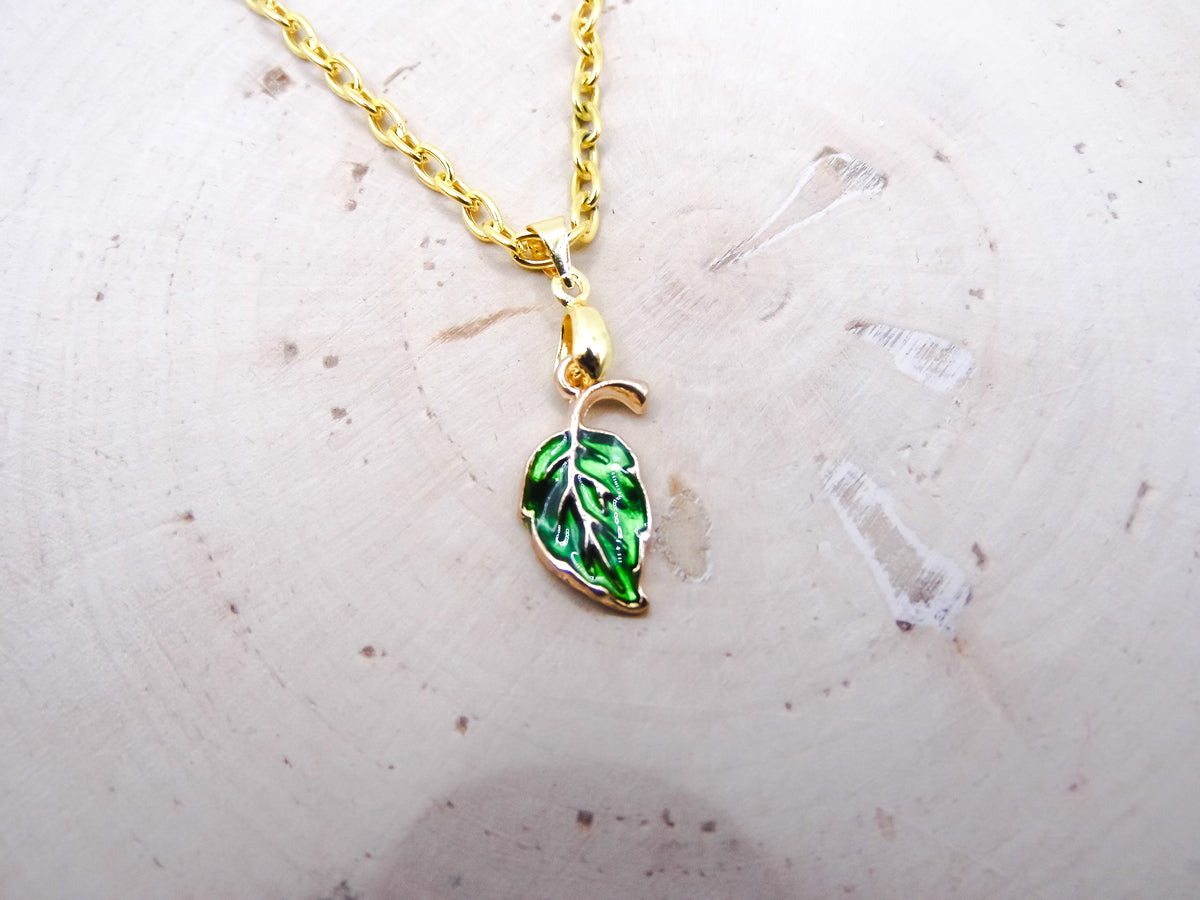 Green Leaf Necklace