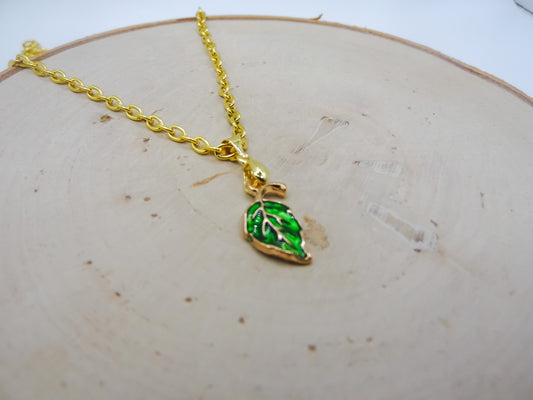 Green Leaf Necklace