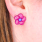 Purple Petunia Stud Earrings