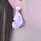 Pink Butterfly Dangle Earrings