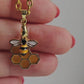 Bee and Honeycomb Necklace