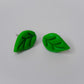 Green Leaf Stud Earrings