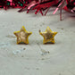 Gold Yellow Star Studs
