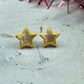 Gold Yellow Star Studs