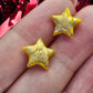 Gold Yellow Star Studs