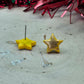 Gold Yellow Star Studs
