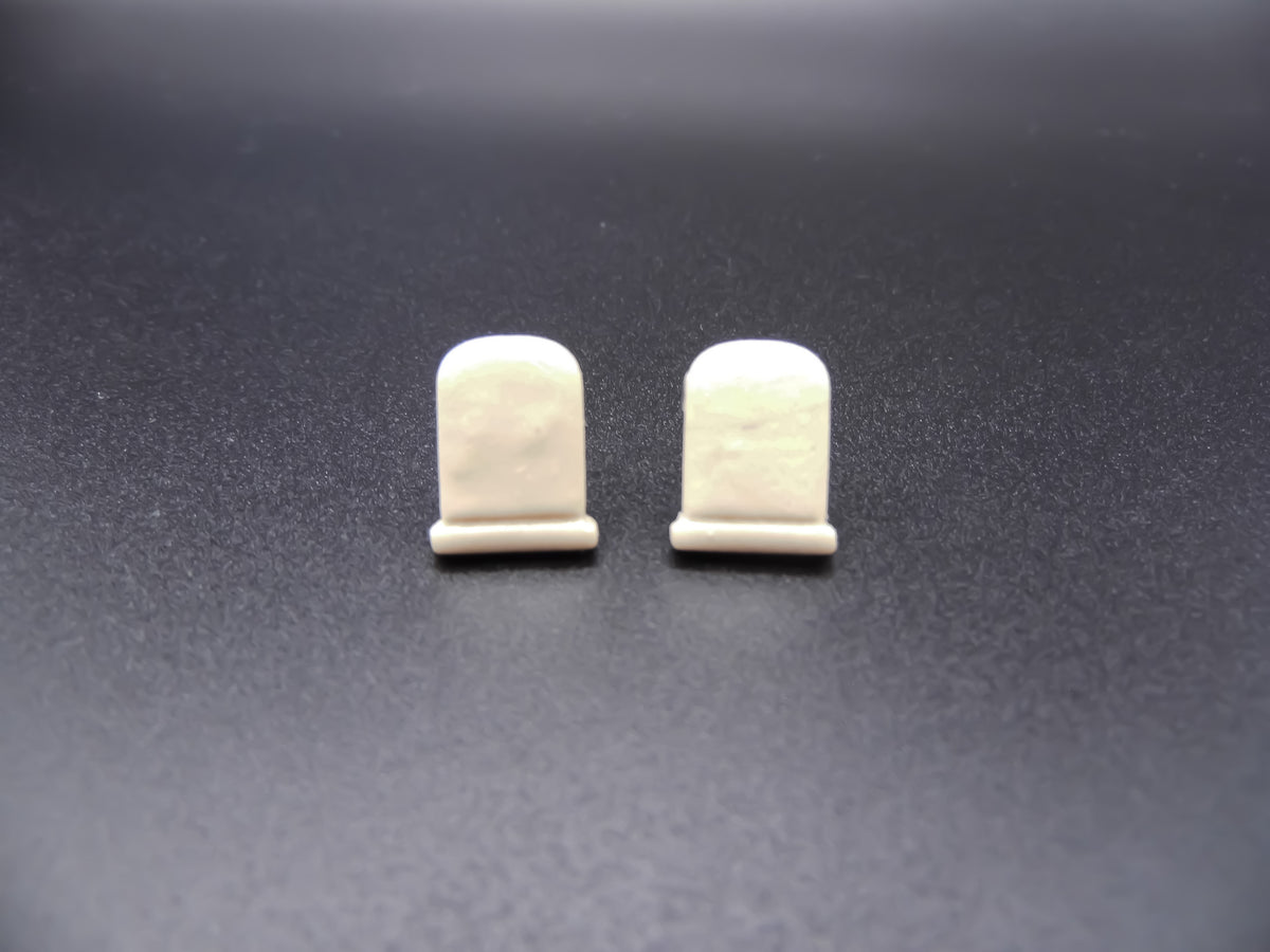 Mini Tombstone Stud Earrings