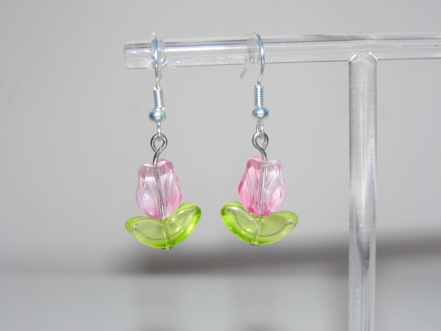 Crystal Tulip Bead Earrings