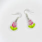 Crystal Tulip Bead Earrings