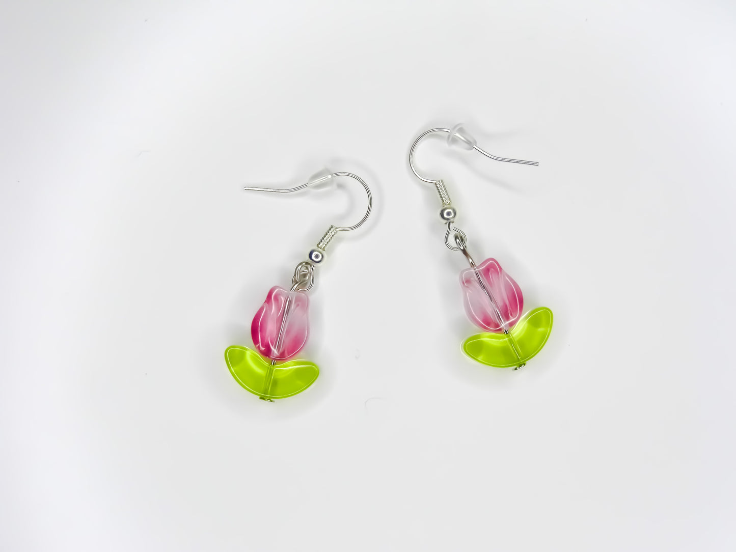 Crystal Tulip Bead Earrings