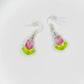 Crystal Tulip Bead Earrings