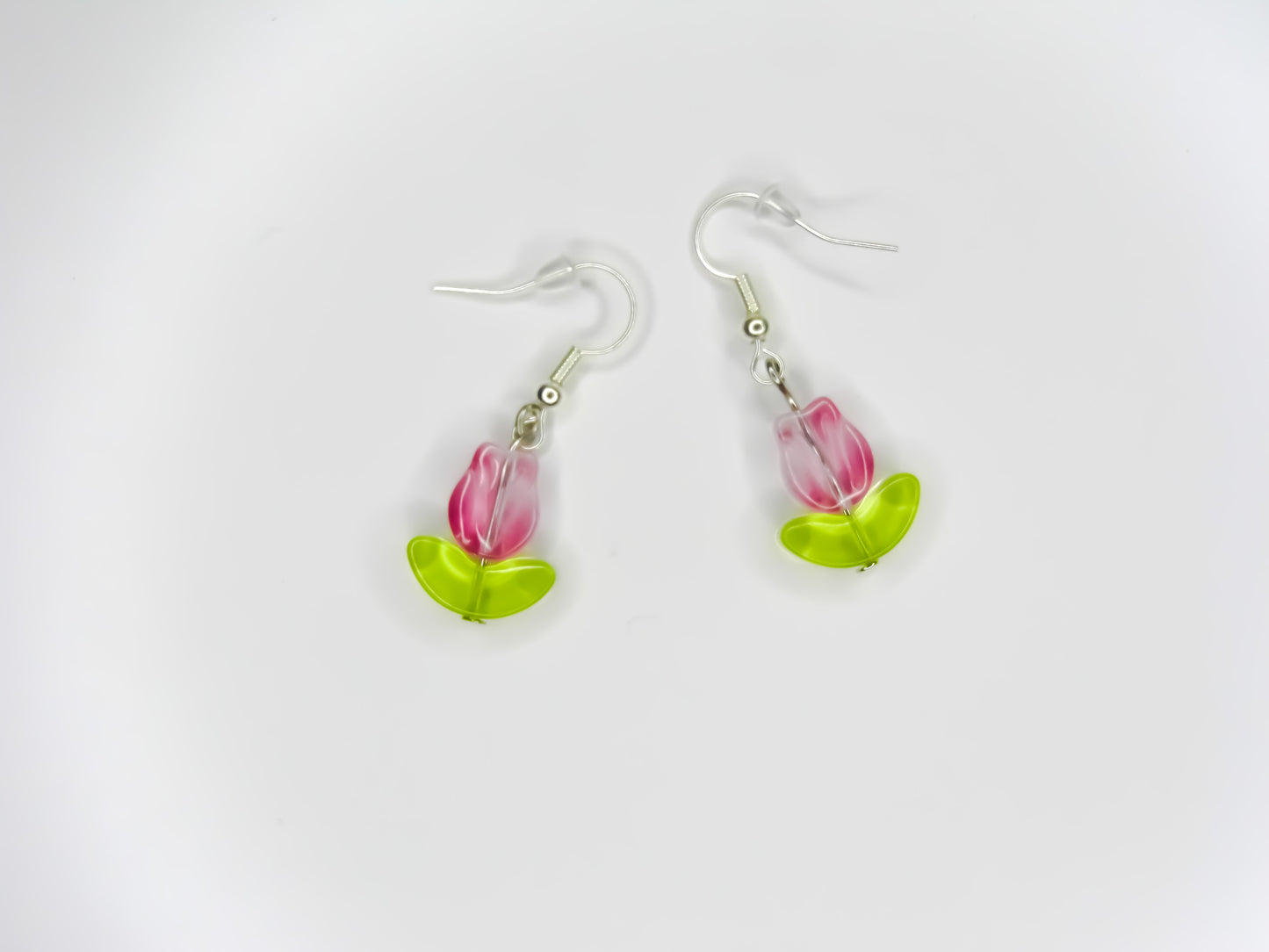 Crystal Tulip Bead Earrings