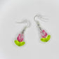 Crystal Tulip Bead Earrings