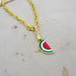 Watermelon Fruit Necklace