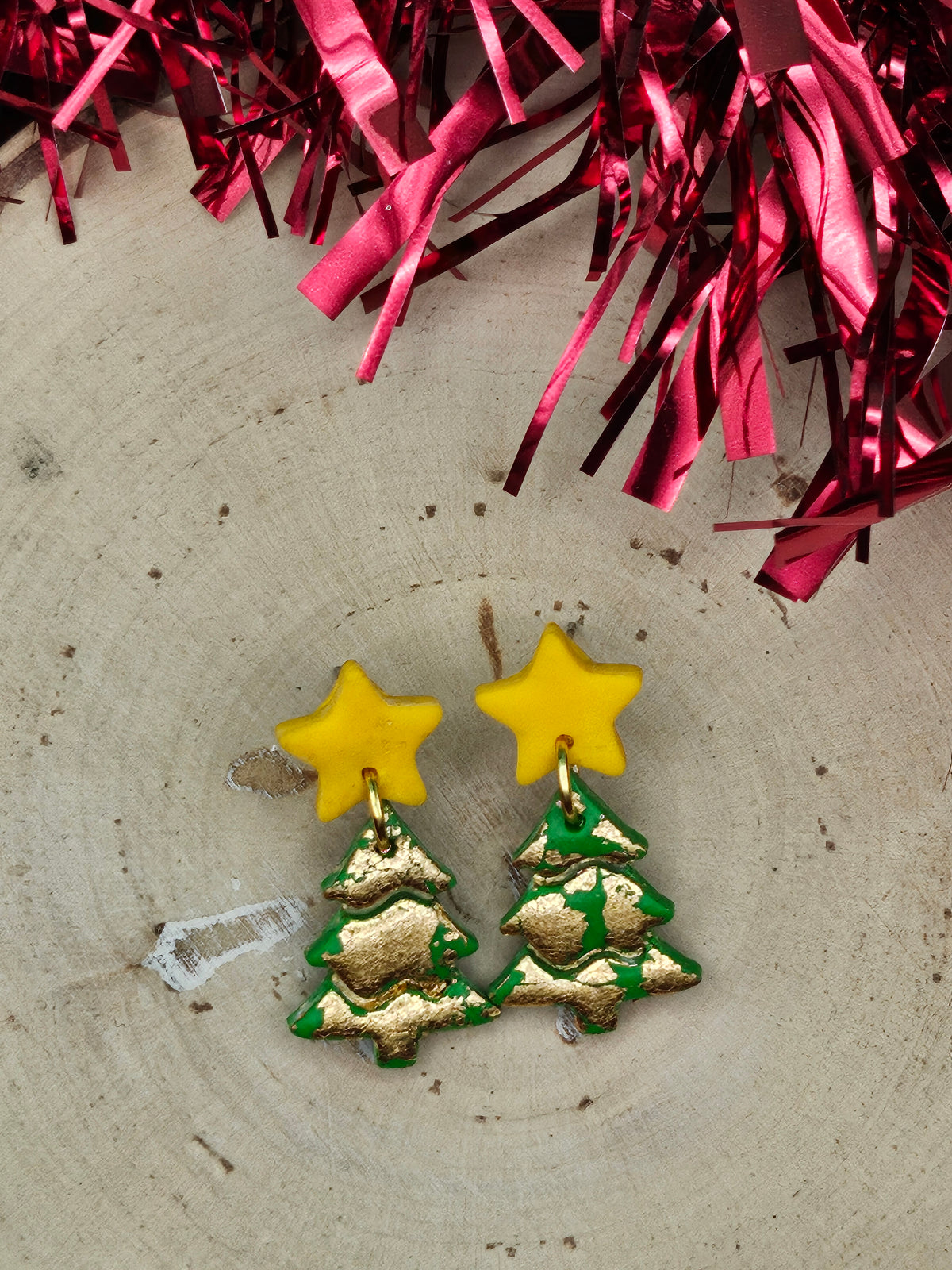 Christmas Tree Star Dangles