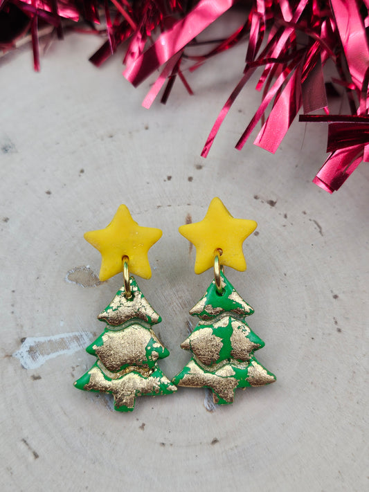 Christmas Tree Star Dangles
