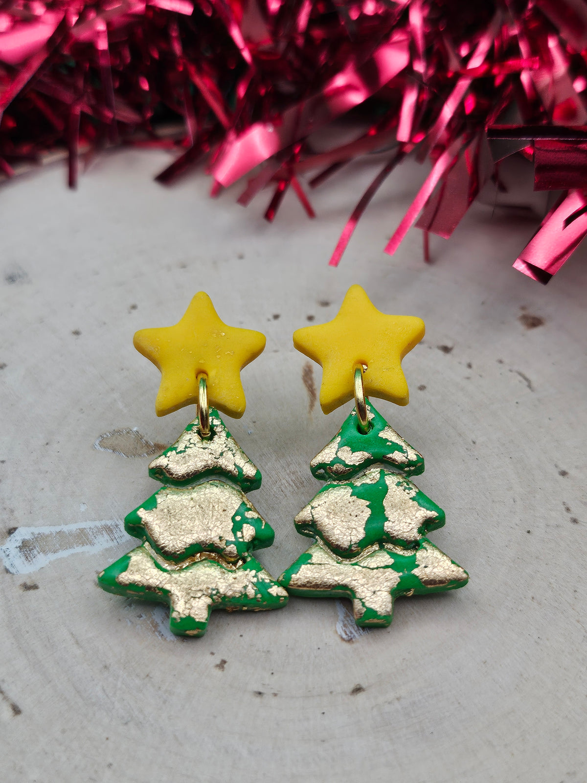 Christmas Tree Star Dangles