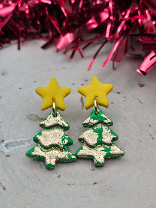 Christmas Tree Star Dangles
